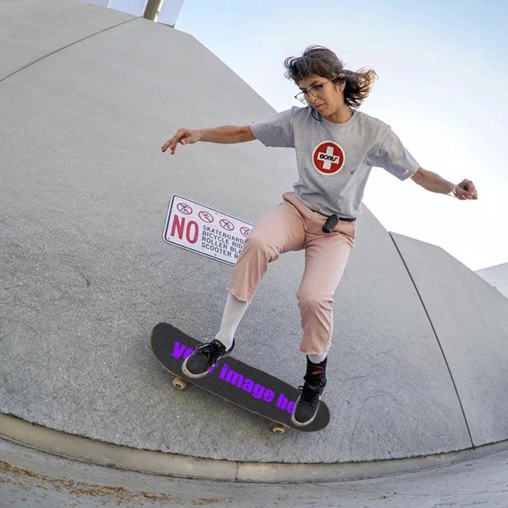 1PC Skateboard Grip Tape Personalized Sticker with Your Own Image Customize Non-Slip Skateboard Tape Gifts,84x23cm