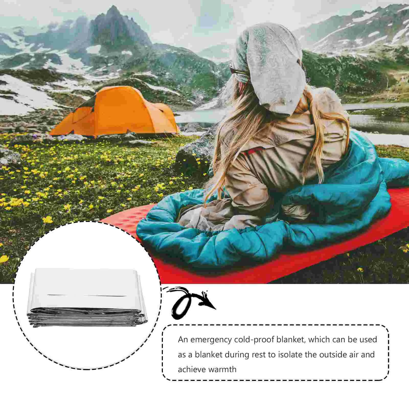 Insulated Thermal Reflective Tarp Insulation Emergency Blanket Outdoor  Blankets - AliExpress