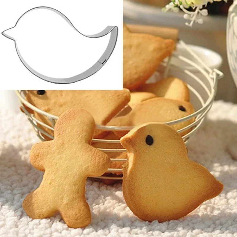 New Easter Cookie Cutter Set Bird Stainless Steel Fondant Cutter Mold Baking Tools