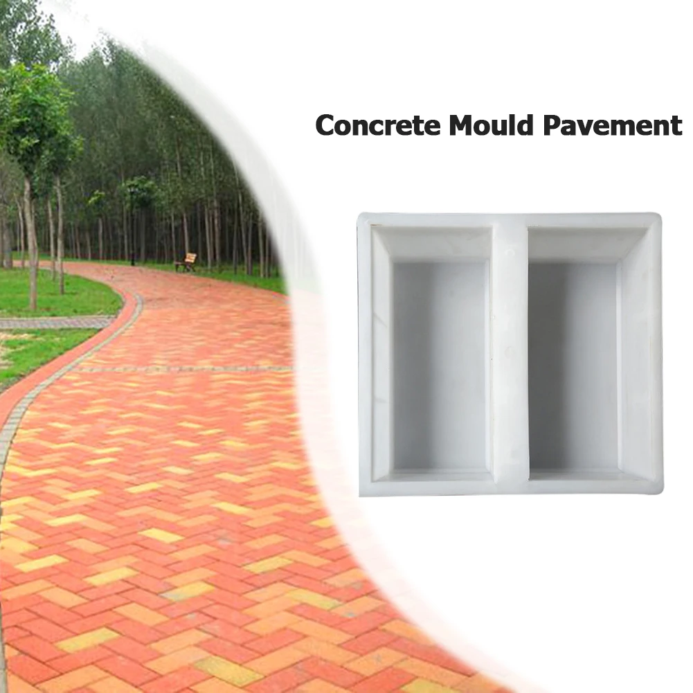 Brick Stone Mold 1-4PCS for Garden Pavement Courtyard Walkway Path Concrete DIY Paving Cement Road Brick for Garden Decor