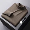 Winter thermal turtleneck sweater men's elastic cold-resistant clothes fashionable simple casual pure color all-matching sweater 5