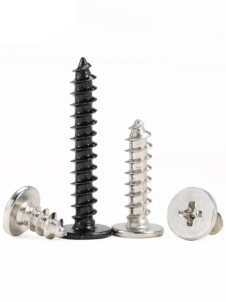CONFEZIONE DA 40 PEZZI - VITI PER LAMIERA 4,2x13MM - TESTA BOMBATA E IMPRONTA A CROCE - ZINCATE E VERNICIATE NERE | Leroy Merlin