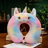 Cartoon Animal U-shaped Pillow Unicorn Shark Memory Cotton Neck Pillow Car Headrest Travel Slow Rebound Nap Pillow Cushion 2