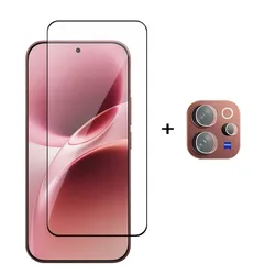 Premium Full Cover Tempered Glass Screen Protector with HD Clarity and Camera Lens Film for Vivo V70 (1 Glass and 1 Lens)