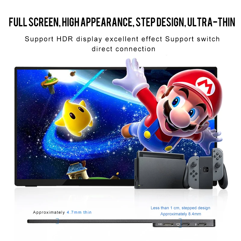15.6 ġ ޴  1920*1080 16:9 ÷  ȭ Mac ȭ Xbox PS4/5 ġ  