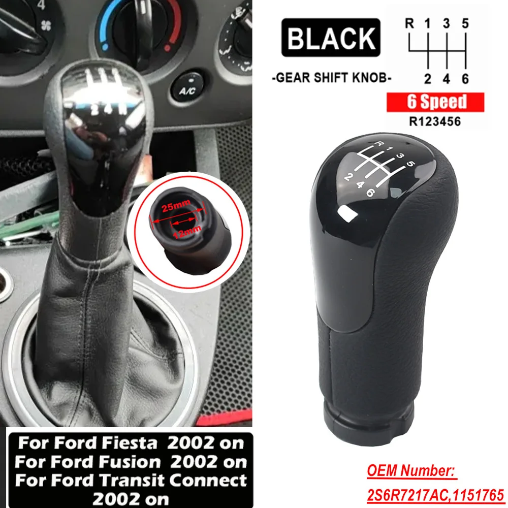 5 Speed MT Gear Shift Knob Stick For Ford Fiesta/Fusion/Transit Connect - View #12