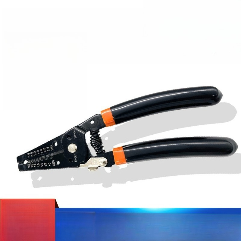 Wire Strippers 7 Inch Curved Handle Multi-Functional Electrician Pliers Heat Treated Curved Handle Wire Strippers