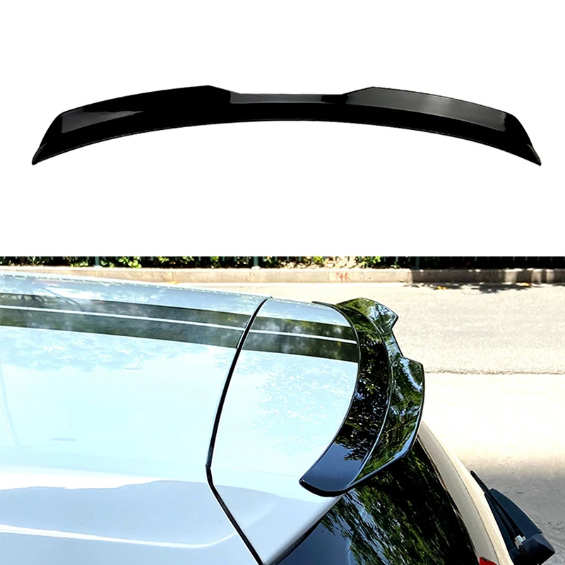 Auto Tetto Posteriore Spoiler Ala Posteriore Tronco Splitter Diffusore Trim Per Volkswagen Golf 7 Golf 7.5 Gti R Max 2014-2020 Nero Lucido