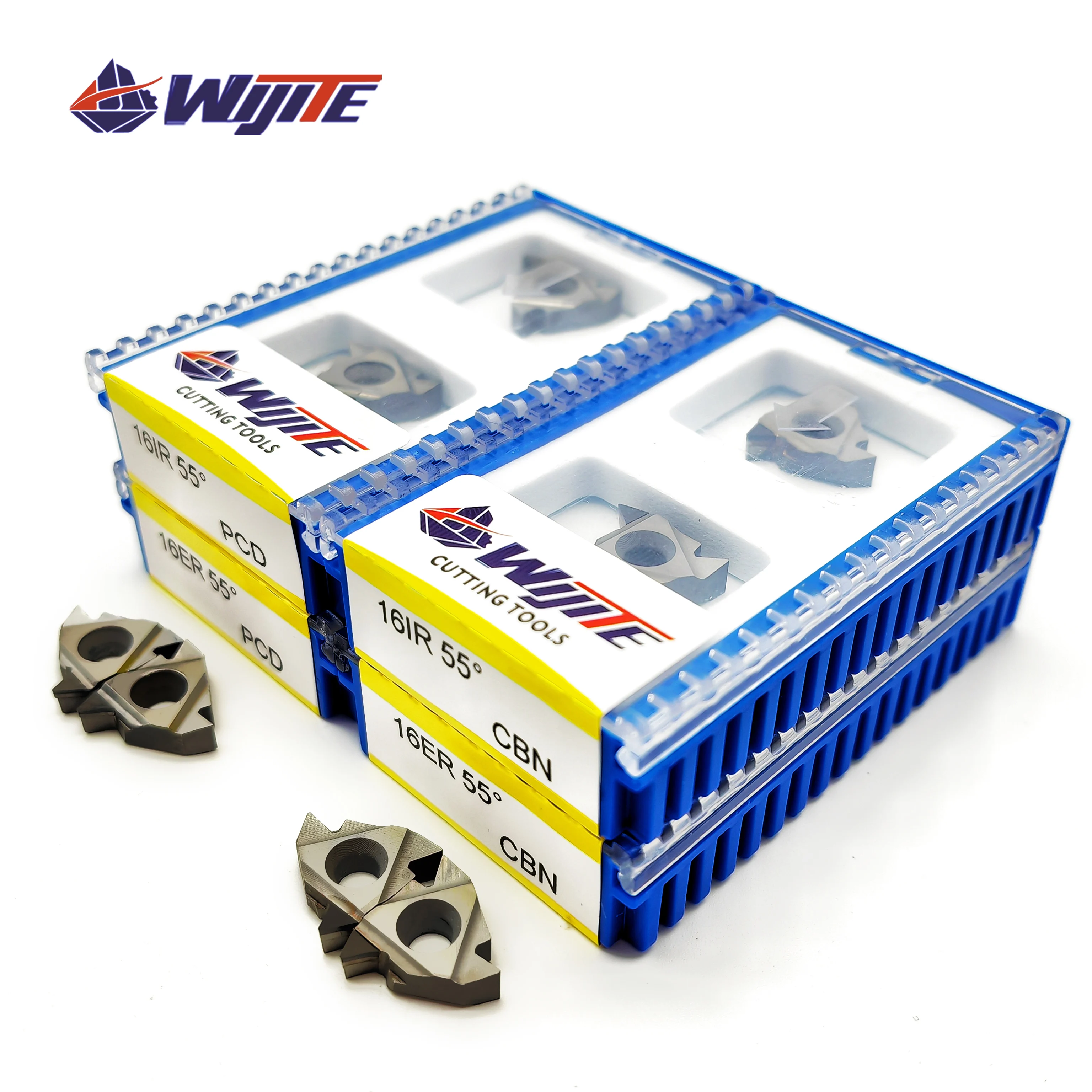 Threading Blade Insert 11ER A55 A60 16ER A55 A60 11IR 16IR AG55 AG60 PCD CBN Threading Diamond Inserts Thread Turning Tool CNC Lathe Tool Blade