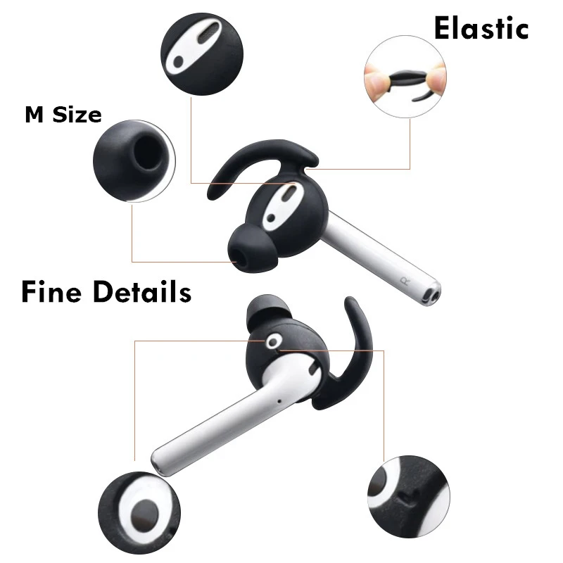 New AirPods 3 2 1 EarHooks Holders Silicone Covers For Iphone Earpods Sport Cover Earpads Earphone In Ear hook Accessories