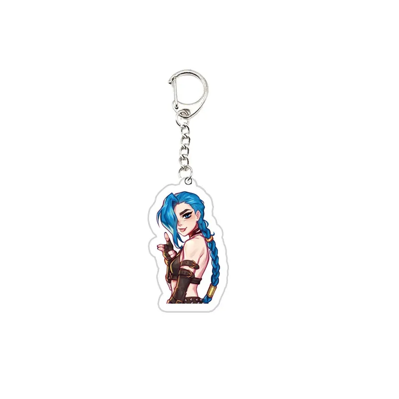 Acrylic Jinx Arcane Keychain Pendant for Fans – Stylish Bag Accessory and Gift