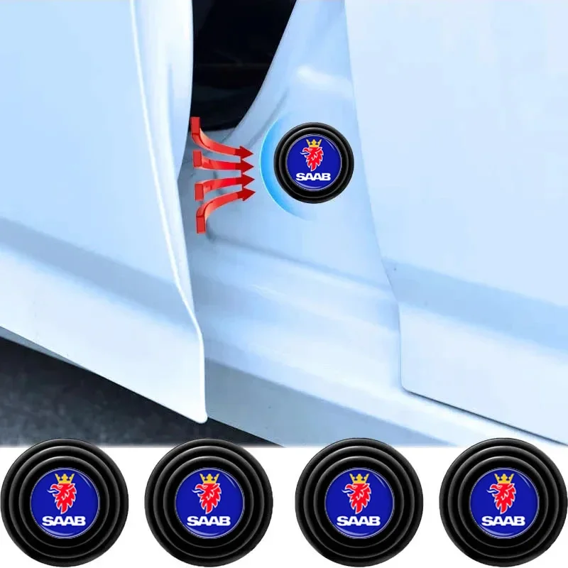 10Pc Car Sound Insulation Pad Guarnizione Ammortizzante Per Portiera Dell'Auto Per Saab Scania 9-3 93 9-5 9 3 900 9000 9 5 Emblem Accessori Per Auto