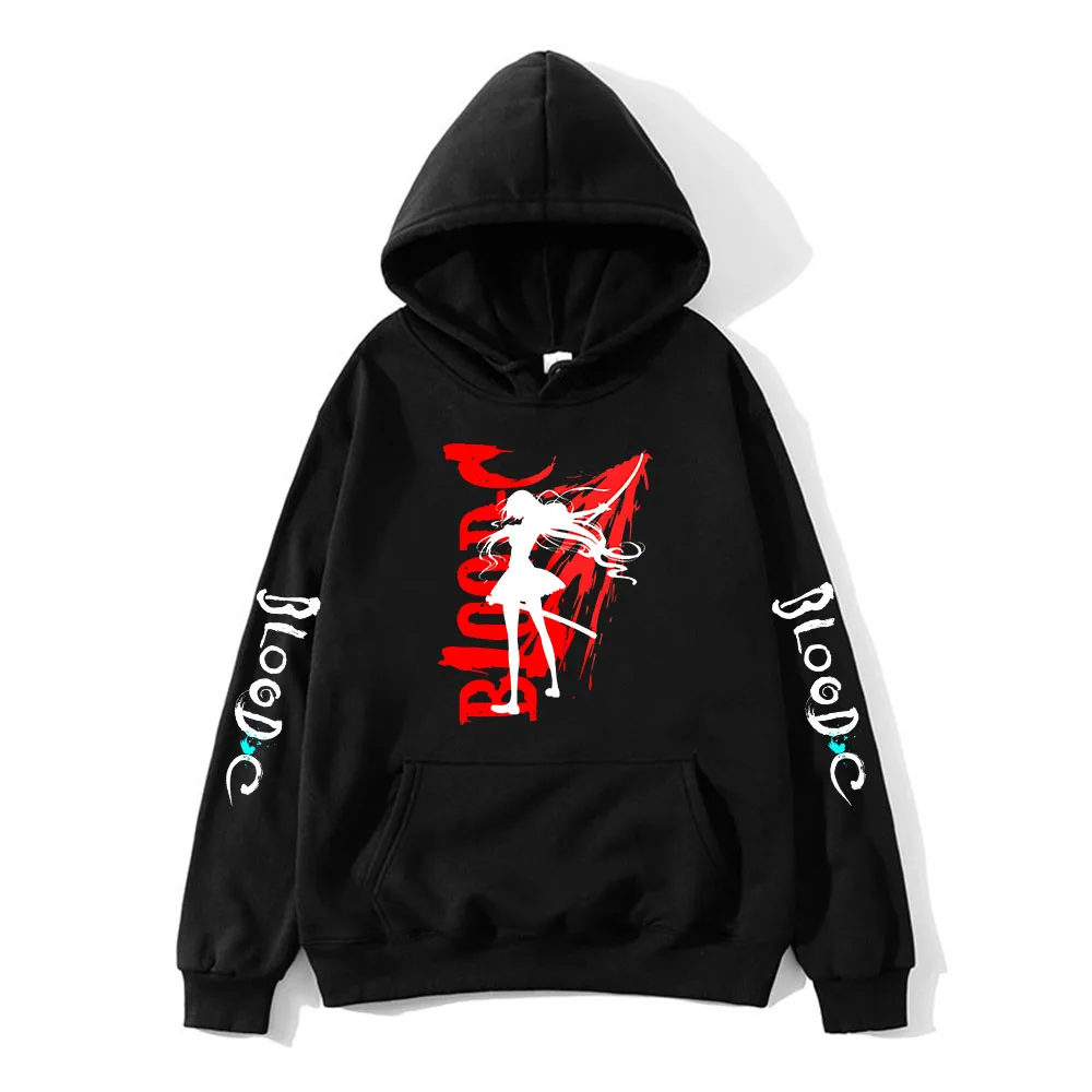 

Blood C Saya Kisaragi Japanese Anime Hoodies Graphic Manga Sweatshirts Cute Fleece Boys/girls Clothes Aesthetic Long-sleeved Top