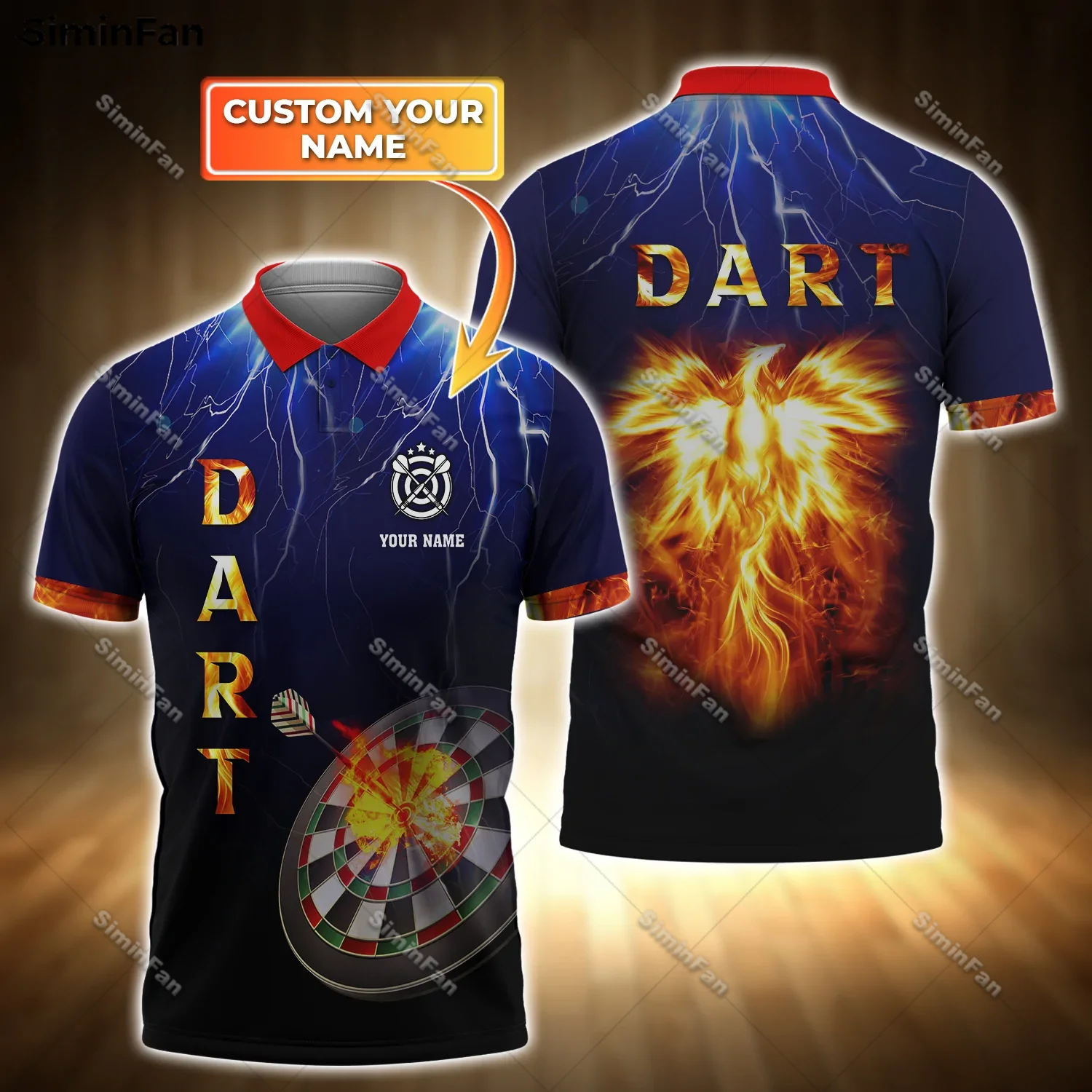 

Custom Name Darts Fire Player 3D All Over Printed Men Polo Shirts Male Lapel Tee Unisex Summer Sporty Tennis Tshirt Female Top-1