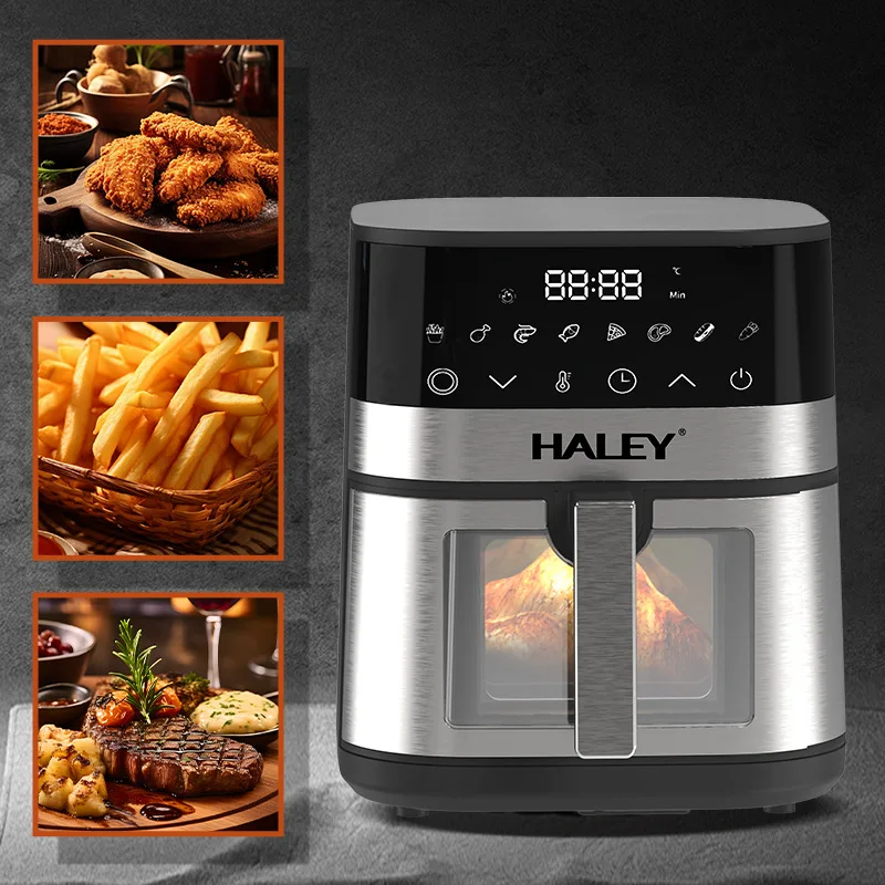 Air fryer, large capacity electric fryer, oven, home intelligent visual display 2