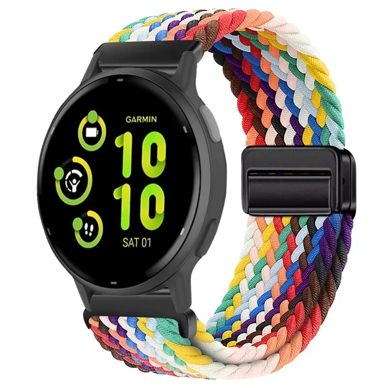 Nylon Magnetic Braided Breathable Watch Strap - 20/22mm