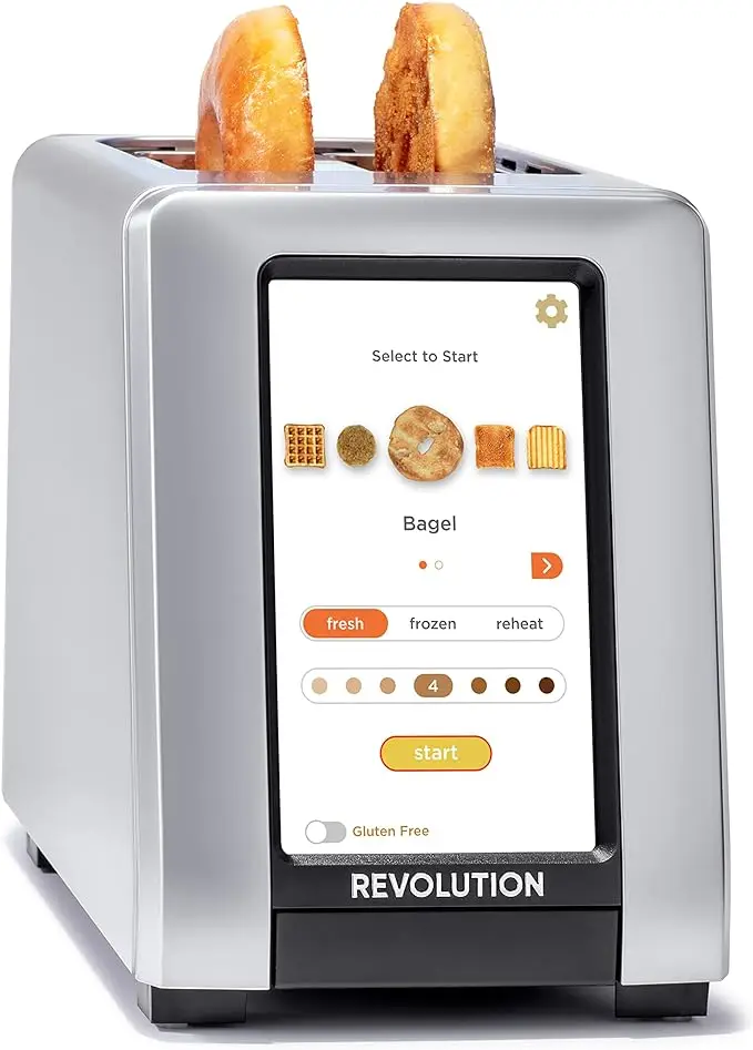 

Revolution R270 High-Speed Touchscreen Toaster, 2-Slice Smart Toaster Gluten-Free, Panini
