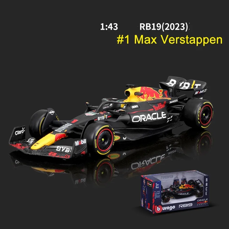 Children'sToys Gift Ornaments Boy Toy Car 1:43 RB19F1 Racing Model Simulation Alloy Car Formula 2023