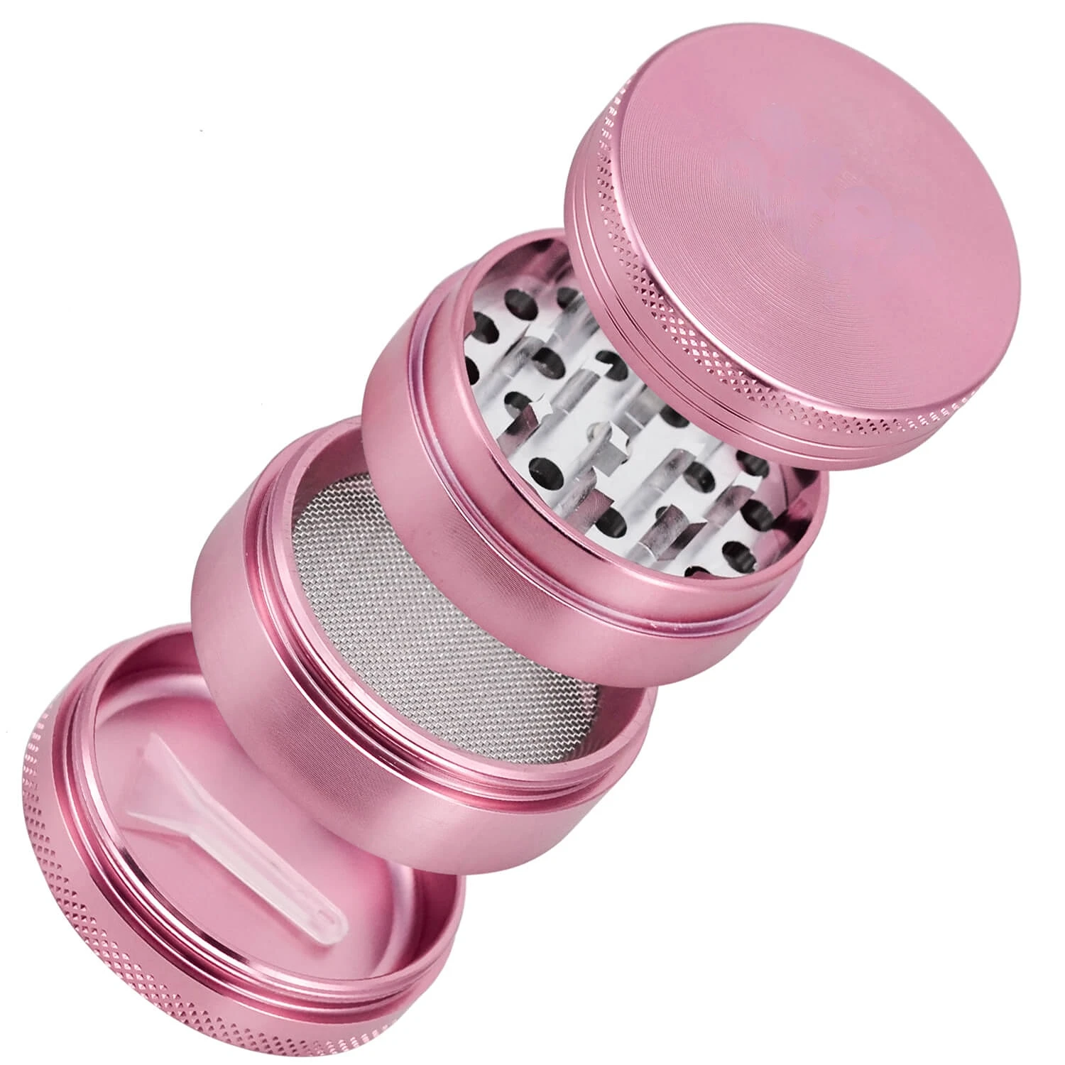 Grinder Broyeur 4 Parties En Métal - Pour Herbes Et Épices - Avec Filtre Et Grattoir - Taille Compacte