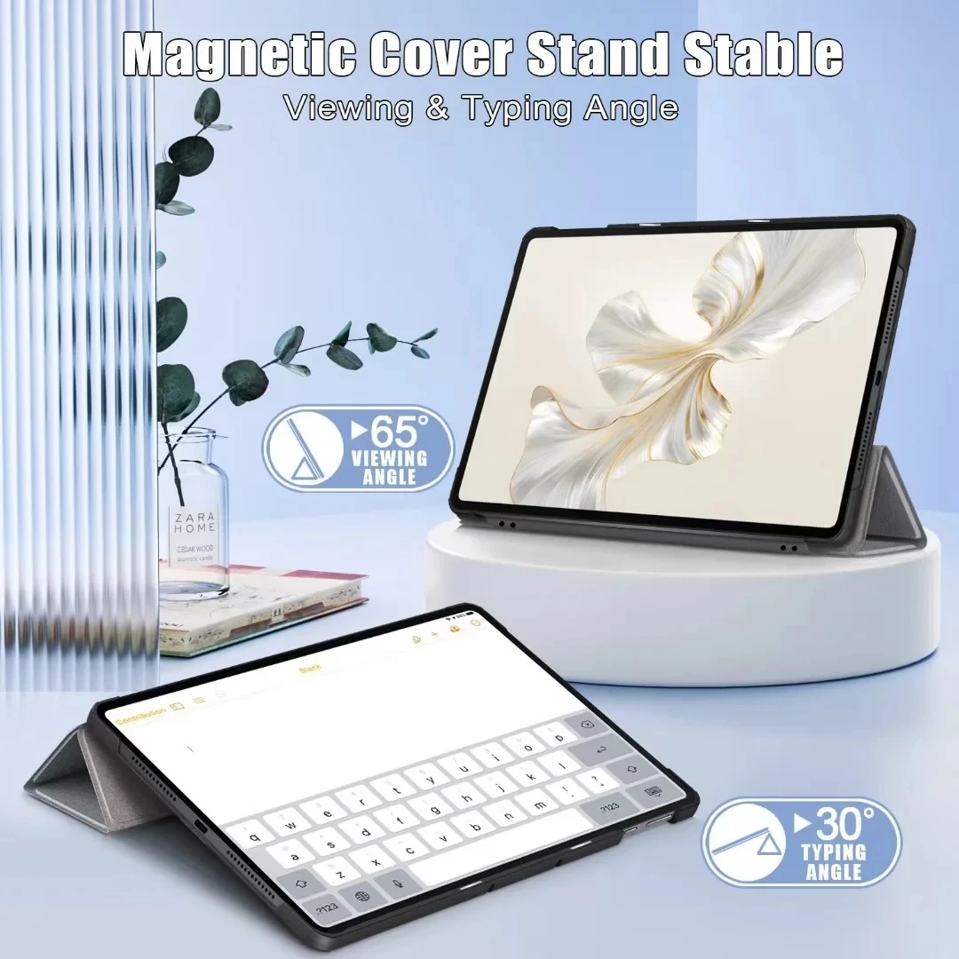 Elegant Magnetic PU Leather Folding Stand Smart Cover
