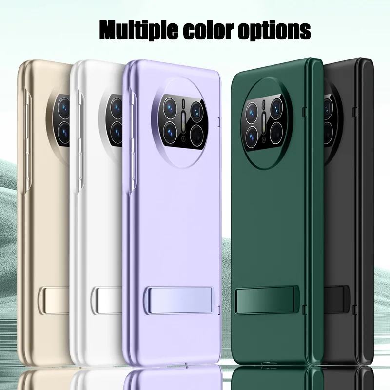 Full Cover Hinge Protection for Huawei Mate X3 Skin Feeling Hard PC Invisible Bracket Case with Screen Protector for Mate X3