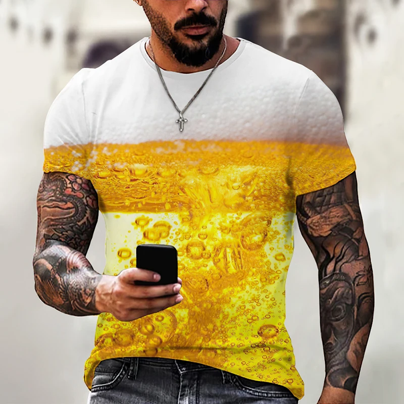 Summer Funny Beer 3D Print T Shirt