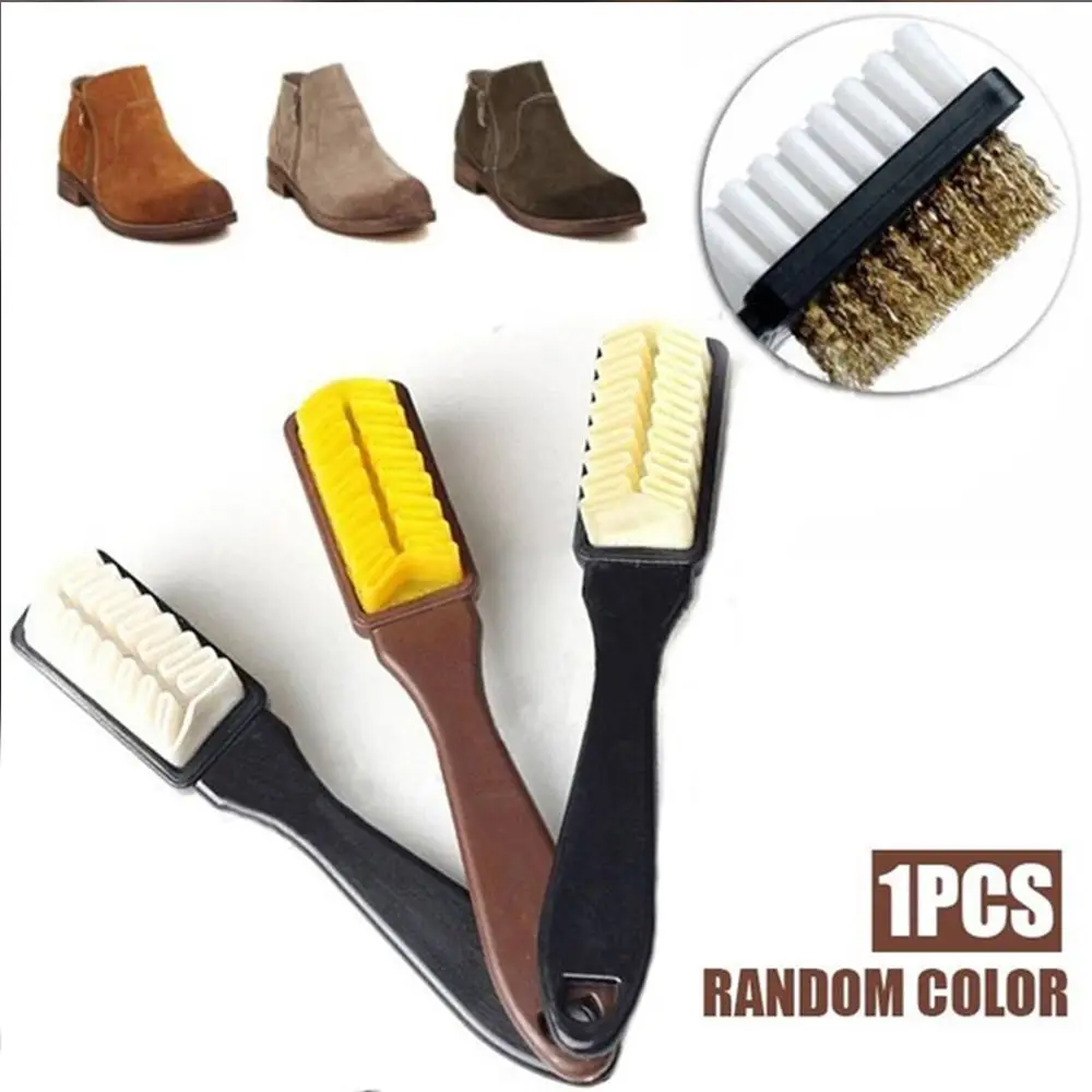 New Random Color New Superfine Multipurpose Dust Cleaning Long Handled Leather Cleaner Shoes Brush 2