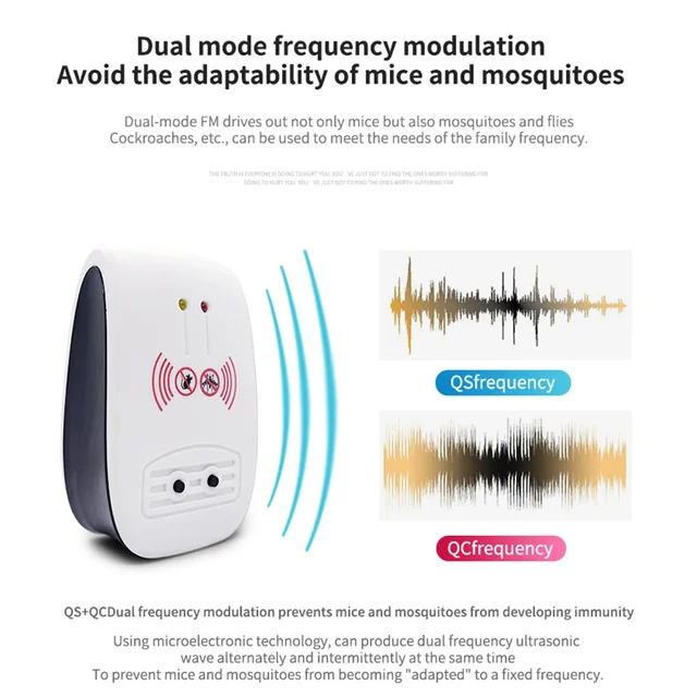 1Pcs Pest Reject Ultrasonic Mosquito Mouse Repeller Electronic Anti Rodent Insect Rats Pest Control Repellent For Home Indoor 4