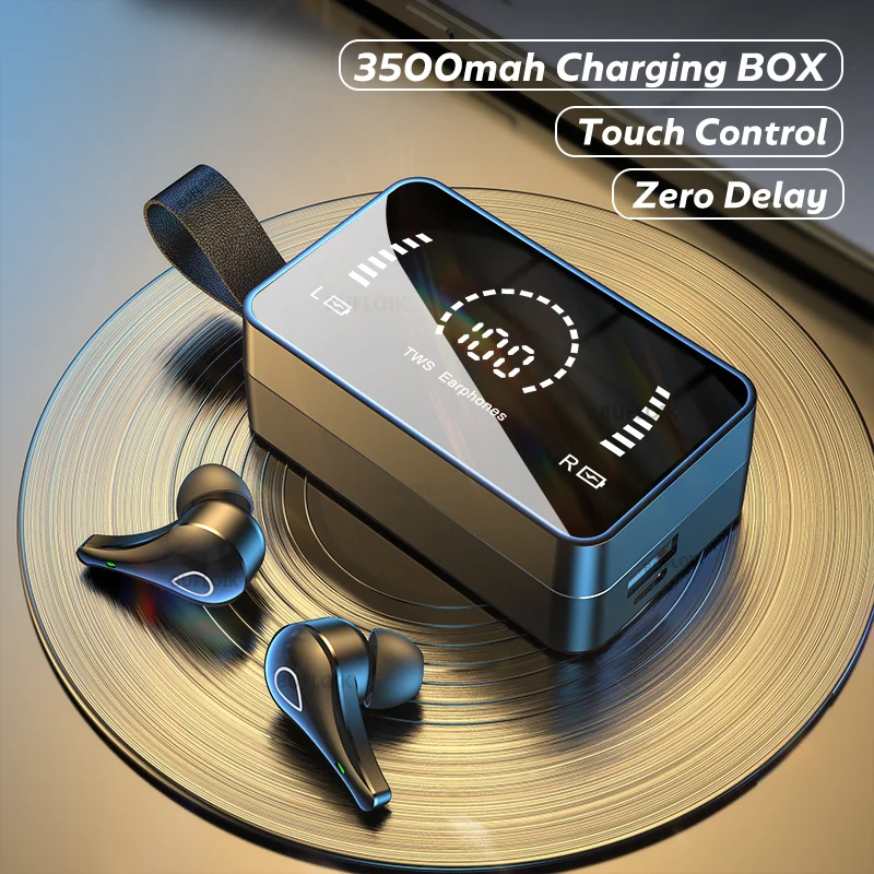 JFWEN H3 TWS Bluetooth 5.1 Earphones Stereo Sports Waterproof Wireless Headphones Charging Box Earbuds With Mic | Электроника