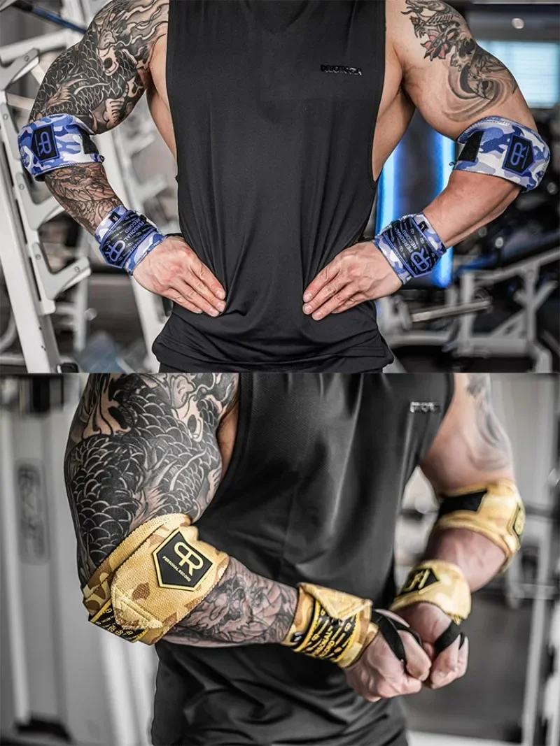 Elbow Straps for Weight Lifting Gym Fitness Elbow Wraps Powerlifting Support Crossfit Deadlift Workout Protector 1 Pair elbow strap elbow brace elbow pads