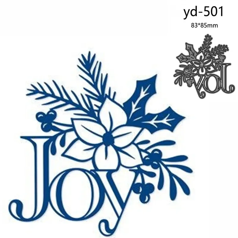

Металлические Вырубные штампы форма JOY украшение для скрапбукинга бумаги рукоделия ножа форма лезвие перфоратор трафареты