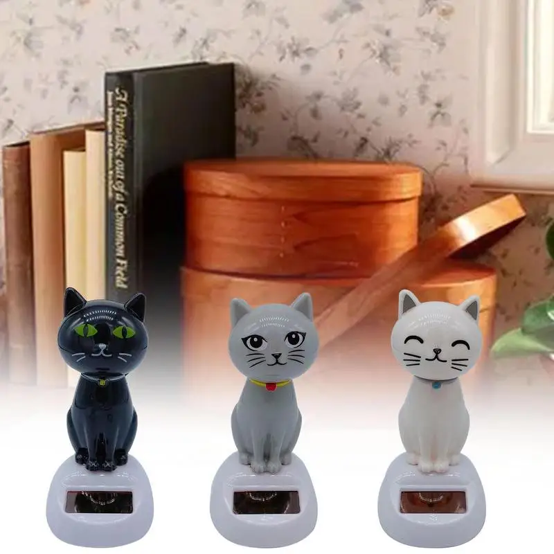 

Танцующая игрушка на солнечной батарее в виде милой кошки, автоматическая качели на солнечной батарее, Креативные украшения, украшение для дома, автомобиля, интерьера, подарки, игрушки
