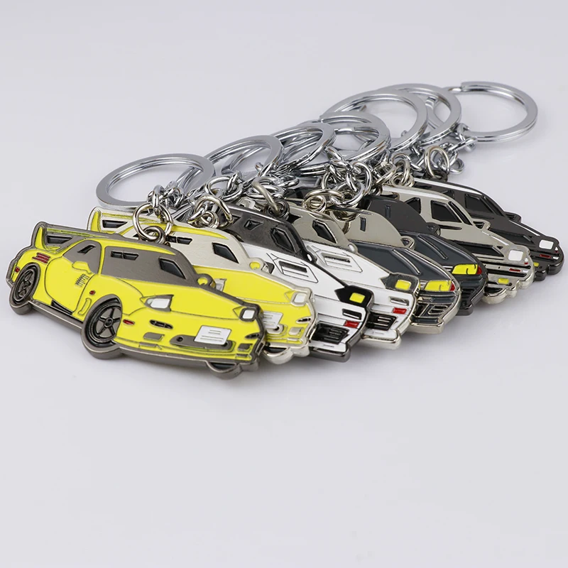 AE86 GTR R32 RX7 メタル 3D キーリングチェーン車モデルキーホルダー