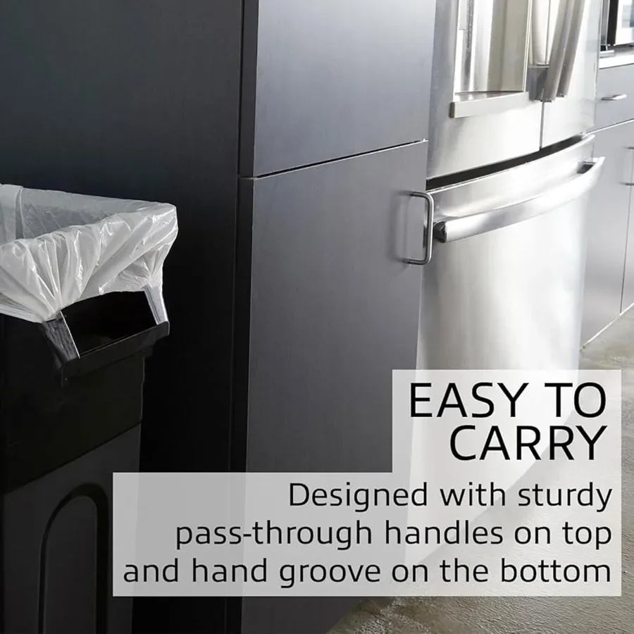 Highboy Waste Container 23 Gallon with SpaceSaving Slim Profile for Efficient Storage Easy Trash Bag Removal Feature Ideal for