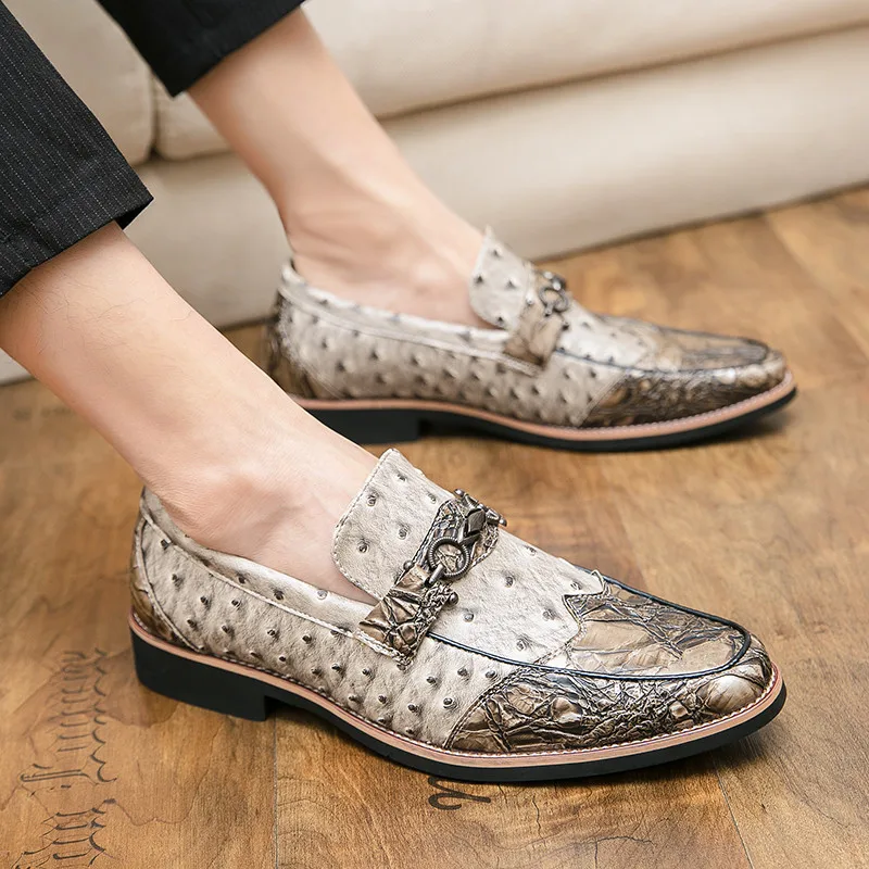 Brand Men's Formal Shoes Casual Dress Shoes Moccasins Wedding Luxury Social Shoe Leather Loafers