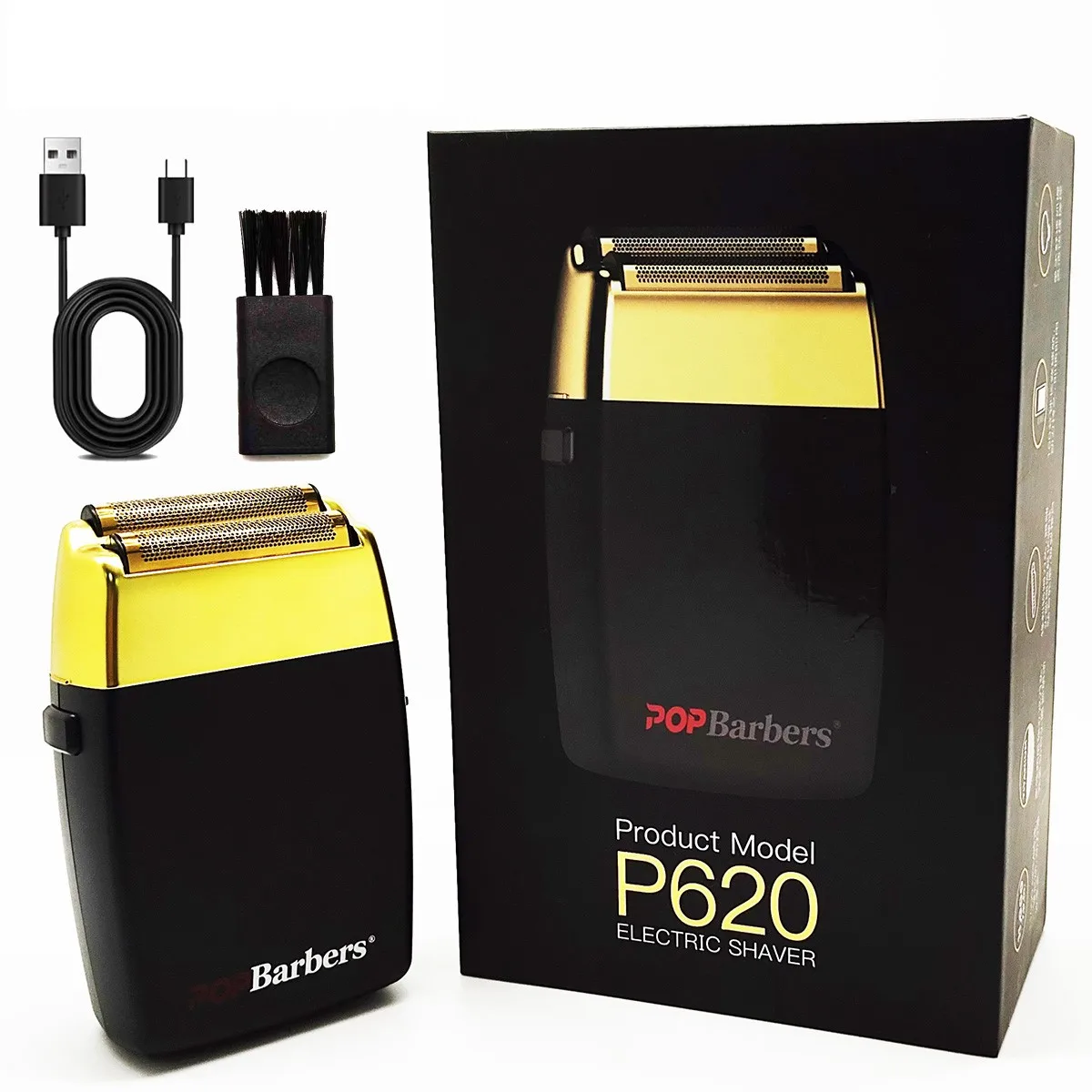 Pop Barbers P620 NEW 11000 RPM Electric Shaver Professional Hair Clipper for Men Beard Trimmer Haircut Machine Shaving Machine 6