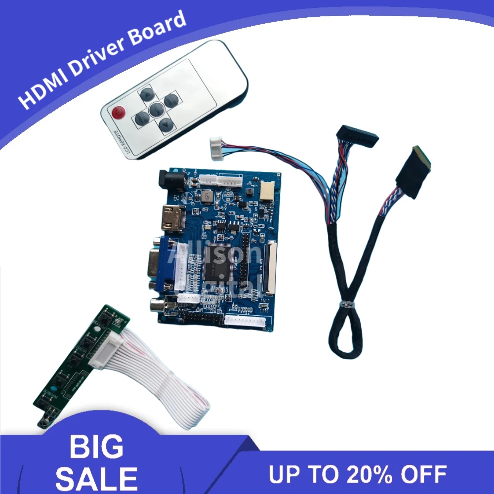 Комплект Allison для B170PW06 V.2 V2 ЖК-экрана HDMI аудио контроллера драйвера платы монитора