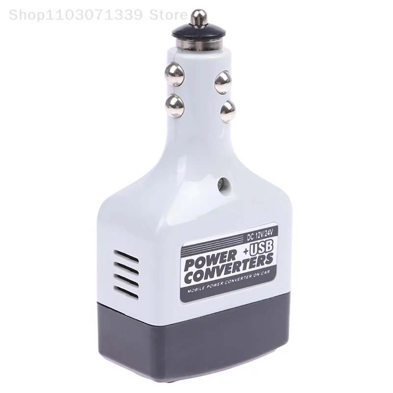 USB 자동차 파워 컨버터 DC 1224V  AC 220V 자동차 인버터 전화 인버터 12V 범용 전력 변압기 휴대 전화 충전기 USB 포트