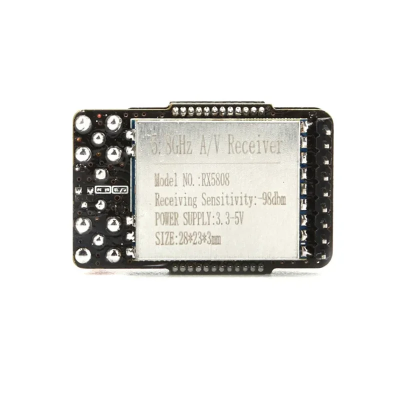 Pièce de rechange récepteur RX5808 double antenne, vue latérale des connecteurs SMA.