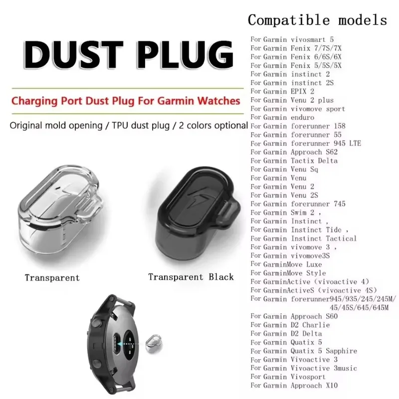 Universal TPU Clear Charging Port Dustproof Plug Cover Protector Cap