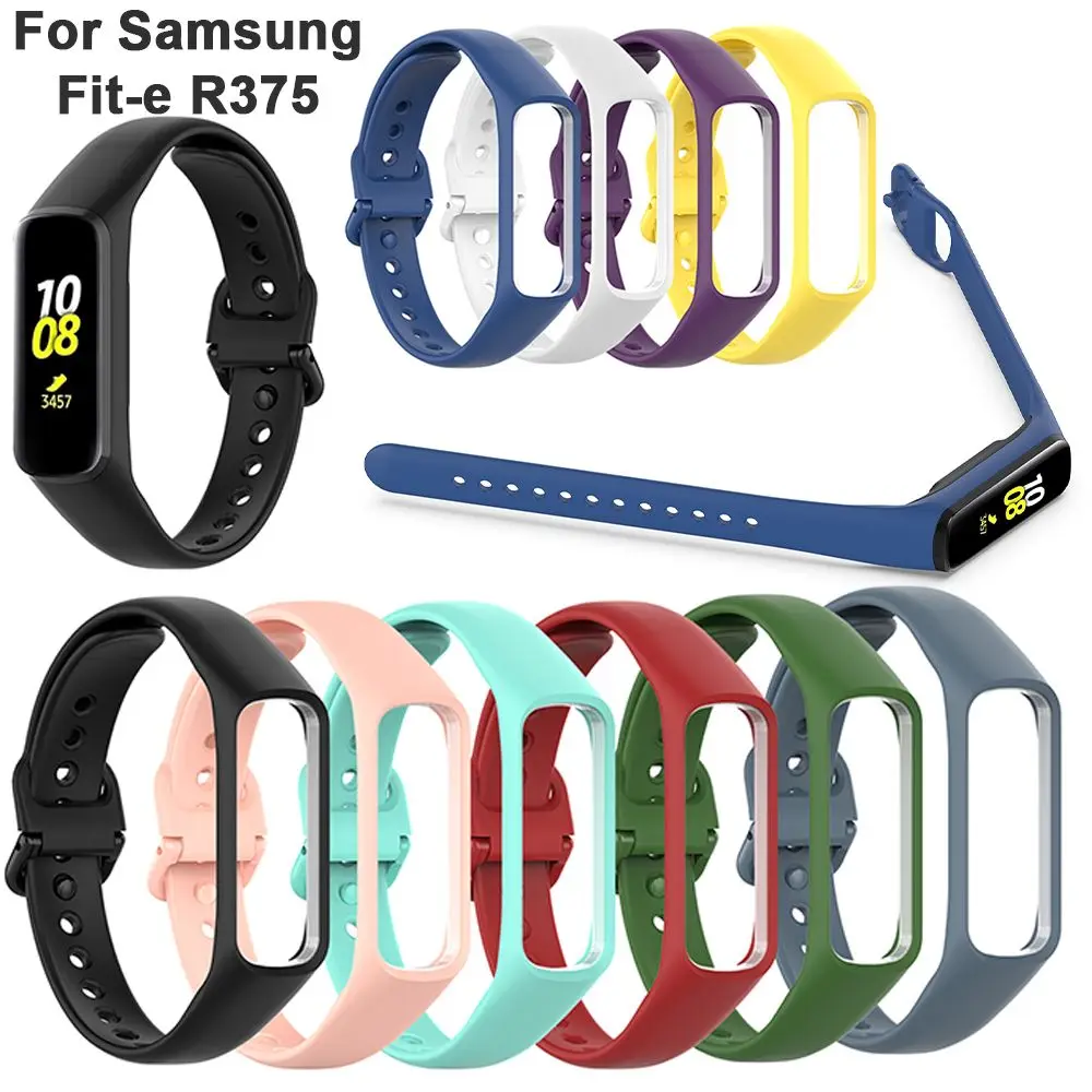 

For Samsung Galaxy Fit-e R375 Soft Adjustable Replacement Watch Band Fit E Loop Rubber Wristband Silicone Strap Smart Bracelet