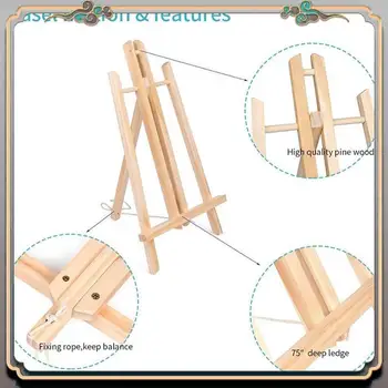6Pcs 16 Inch Wood Easels,Easel Stand For Painting Canvases,Tabletop Display Easel,Painting Easel, Kids Student Easels Durable 1