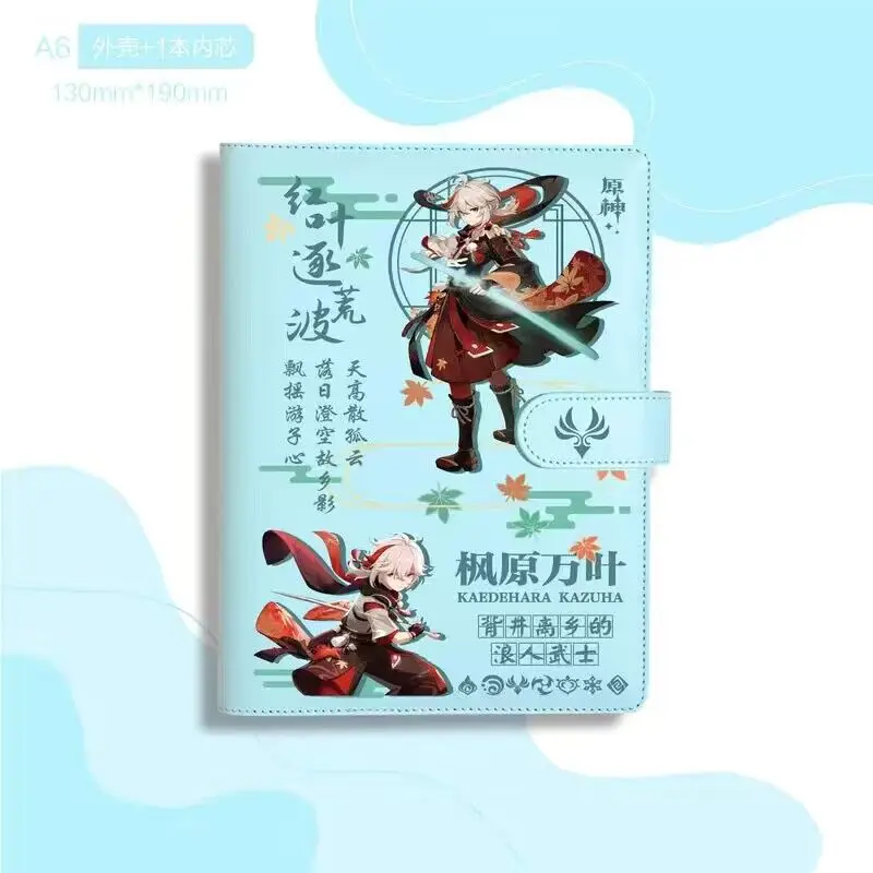 Genshin Impact Cute Anime Anime At-scalp Notepad, Xiao Hutao Paimon Cosplay, Fun Hand Account, DIY Handmade Notebook, Diary Staacquering