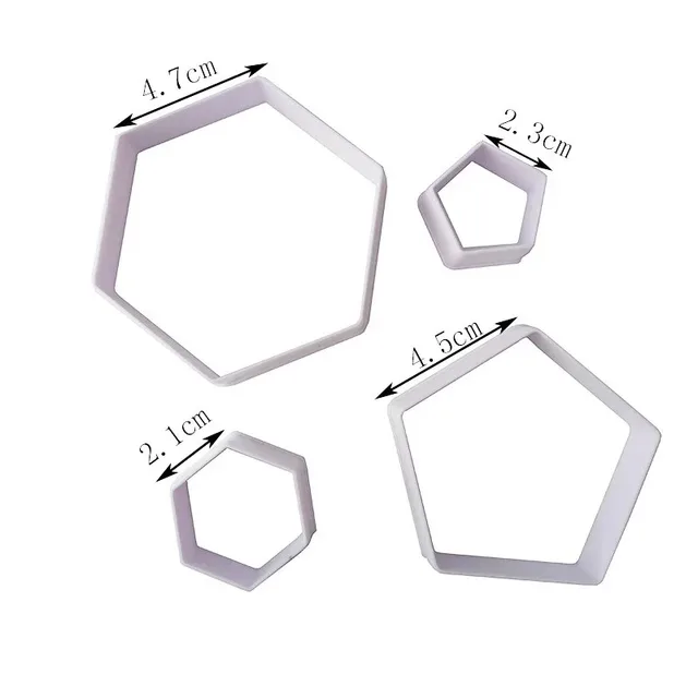 4 Pcs/lot Football Plastic Cutter Fondant Cookies Embosser Tool Set Mold Cake Decorating Sugarcraft Bakeware 2