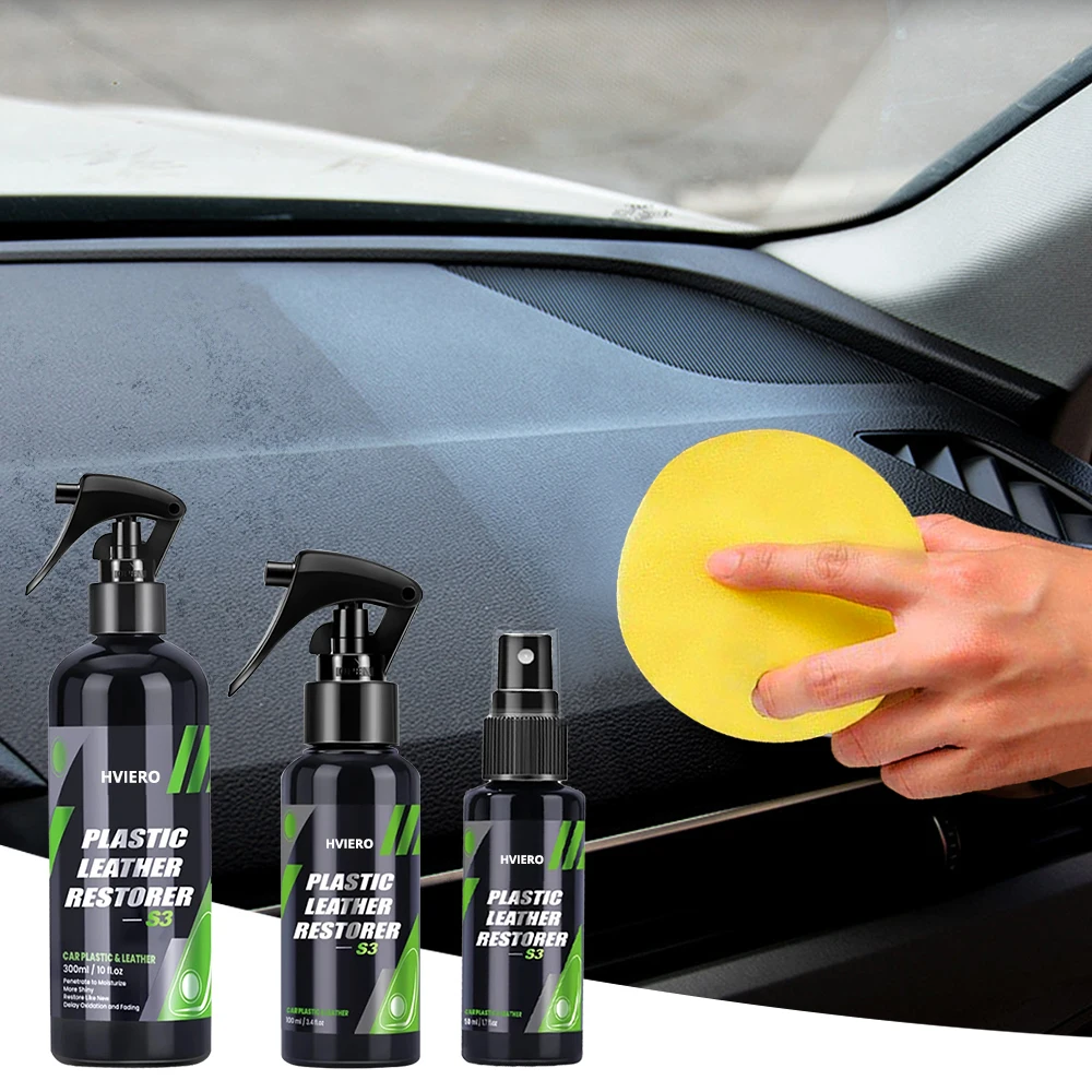 S3 50ml Cars Interior Parts Liquid Leather Plastic Renovator Refreshing Restorer Foam Cleaner Spray for Auto