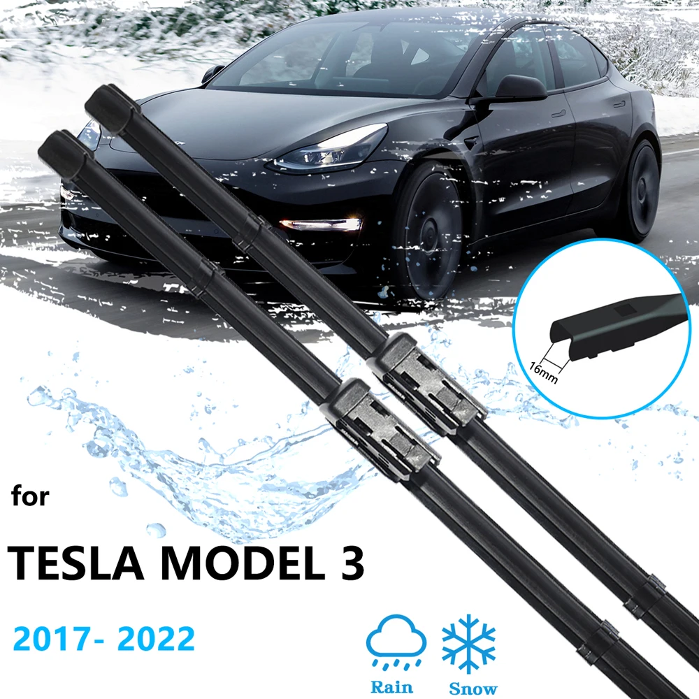 Balais d'essuie-glace en silicone Tesla pour Model 3/Y