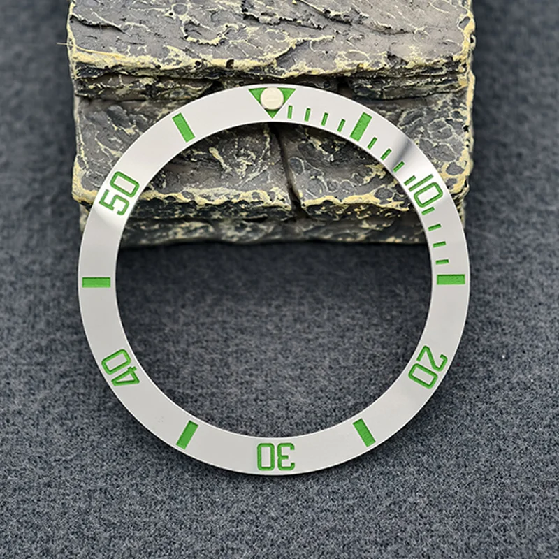 Curved 38mm Ceramic Bezel Insert Ring for Men's Watch Replacement