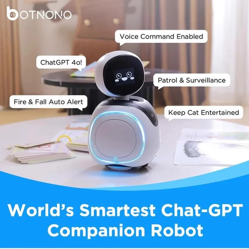 Botnono Intelligent Robot Pet With Security Camera Emotional Ai Interaction Electronic Accompany Pet Robot Companion Kid Customi
