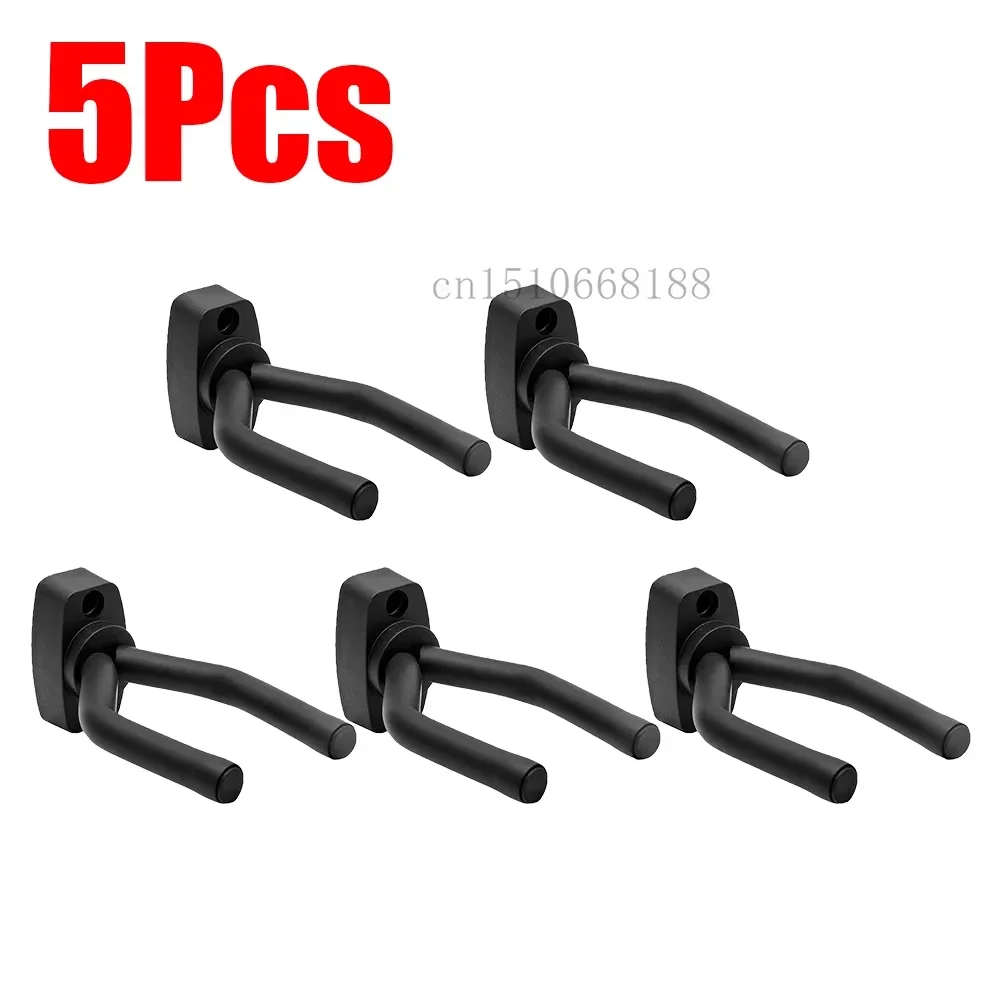 Premium Wall Mount Guitar Hanger - Universal Instrument Hook in Black