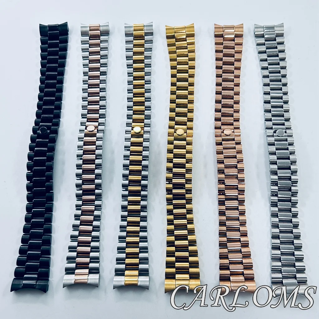 Premium Two-Tone Gold/Rose Gold Solid Stainless Steel Bracelet - 20mm 904L Presidential Design